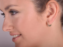 Load image into Gallery viewer, 14k Gold Elegant Huggie Hoop Earrings