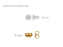 Load image into Gallery viewer, 14k Gold Tribal Triangle Earrings
