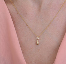 Load image into Gallery viewer, 14k Gold Minimalist Drop Pendant