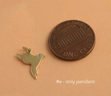 Load image into Gallery viewer, 14k Gold Flying Bird Pendant with Diamond
