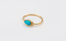Load image into Gallery viewer, 14k Solid Yellow Gold Eye Navel Hoop Ring
