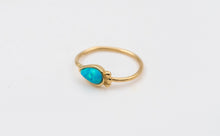 Load image into Gallery viewer, 14k Solid Yellow Gold Eye Navel Hoop Ring