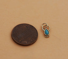 Load image into Gallery viewer, 14k Gold Evil Eye and Drop Charm