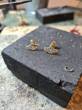 Load image into Gallery viewer, 14K Gold Branch Stud Earrings