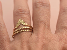 Load image into Gallery viewer, Set of Three 14k Gold Stackable Rings