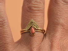 Load image into Gallery viewer, 14k Solid Gold Boho Drop Ring