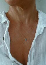 Load image into Gallery viewer, 14k Gold Dainty Gemstone Pendant