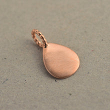 Load image into Gallery viewer, 14k Gold Minimalist Drop Charm Pendant