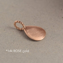 Load image into Gallery viewer, 14k Gold Teardrop Charm Pendant