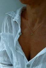Load image into Gallery viewer, 14k Gold Flying Bird Pendant with Diamond