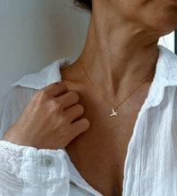 Load image into Gallery viewer, 14k Gold Bird Pendant with Diamond