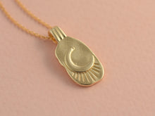 Load image into Gallery viewer, Gold Moon Necklace 14k Gold - Luna