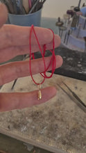 Load and play video in Gallery viewer, 14k Gold Minimalist Drop Pendant