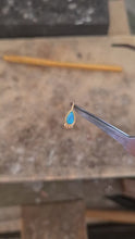 Load and play video in Gallery viewer, 14k Solid Yellow Gold Eye Navel Hoop Ring