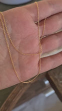 Load and play video in Gallery viewer, 14k Gold Rolo Cable Chain
