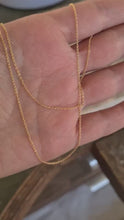 Load and play video in Gallery viewer, 14k Gold Rolo Cable Chain