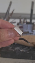 Load and play video in Gallery viewer, Sterling Silver Signet Rectangular Ring
