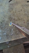 Load and play video in Gallery viewer, 14k Gold Tiny Evil Eye Drop Nose Stud