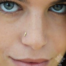 Load image into Gallery viewer, 14k Gold Tiny Flower Indian Nose Stud