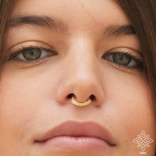 Load image into Gallery viewer, 14k Gold Hoop Tribal Earring - Hazel