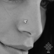 Load image into Gallery viewer, Silver Tiny Balls Nose Stud