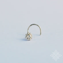 Load image into Gallery viewer, Silver Tiny Flower Nose Stud