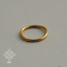 Load image into Gallery viewer, 14k Solid Gold Seamless Plain Nose Ring