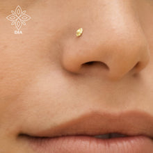Load image into Gallery viewer, 14k Gold Flower Screw Nose Stud - Mila