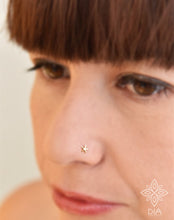 Load image into Gallery viewer, 14k Gold Tiny Star Nose Stud