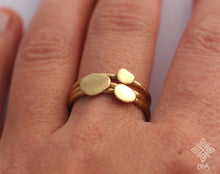 Load image into Gallery viewer, Set of 3 14k Gold Pebble Rings