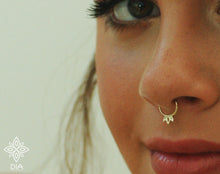 Load image into Gallery viewer, 14k Gold Boho Crown Hoop Ring