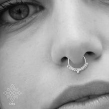 Load image into Gallery viewer, Silver Boho Nose Hoop