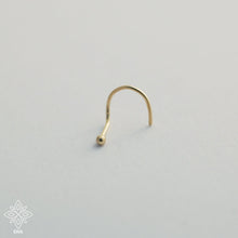 Load image into Gallery viewer, 14k Gold Tiny Dot Nose Stud