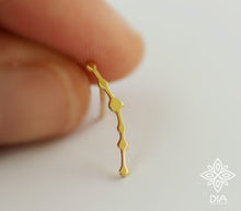 Load image into Gallery viewer, 14k Solid Gold Dainty Ear Climber Earring - Skylar