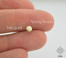 Load image into Gallery viewer, 14k Gold Large Round Nose Stud
