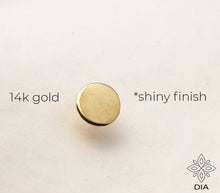 Load image into Gallery viewer, 14k Gold Large Round Nose Stud