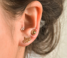 Load image into Gallery viewer, 14k Solid Gold Unique Stud Earring - Mackenzie