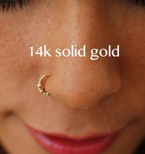 Load image into Gallery viewer, 14k Gold Wrapped Nose Hoop