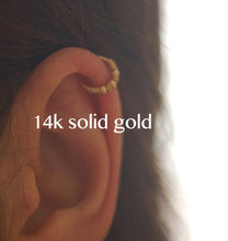 Load image into Gallery viewer, 14k Gold Wrapped Nose Hoop