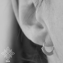 Load image into Gallery viewer, Silver Tribal Nose Hoop