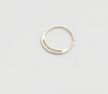 Load image into Gallery viewer, Silver Double Nose Hoop
