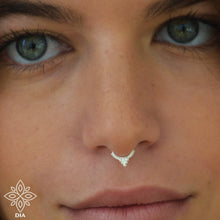 Load image into Gallery viewer, Silver Bohemian Nose Hoop