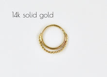 Load image into Gallery viewer, 14k Gold Layered Nose Ring