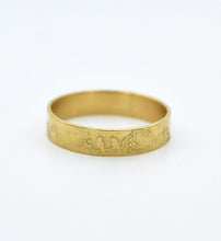 Load image into Gallery viewer, 14K Gold Birds Pattern Ring