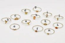 Load image into Gallery viewer, 14k Gold and Silver Stackable Rings