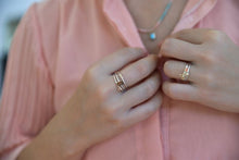 Load image into Gallery viewer, 14k Gold and Silver Stackable Rings