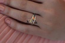 Load image into Gallery viewer, 14k Gold and Silver Stackable Rings