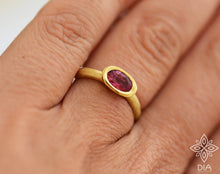 Load image into Gallery viewer, 14k/18k Solid Gold Tourmaline Engagement - Caroline