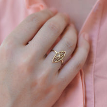 Load image into Gallery viewer, 14k Gold Filigree Boho Ring