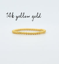 Load image into Gallery viewer, 14k Gold / Silver Minimal Dotted Ring